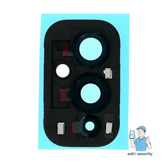 Camera Lens Glass with Frame for OnePlus 9 Black thumbnail